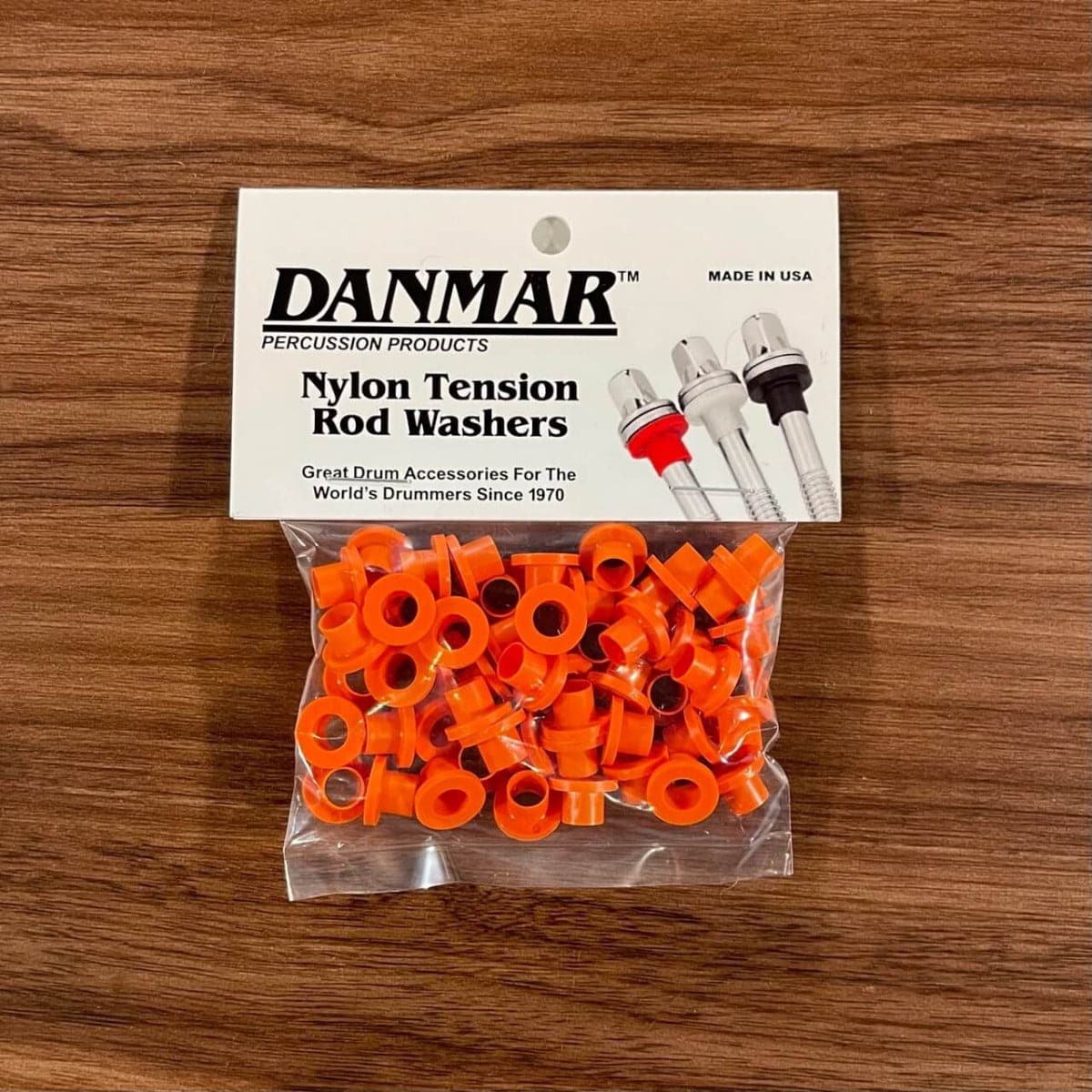 Danmar 50 Pack Nylon Tension Rod Washers - Orange