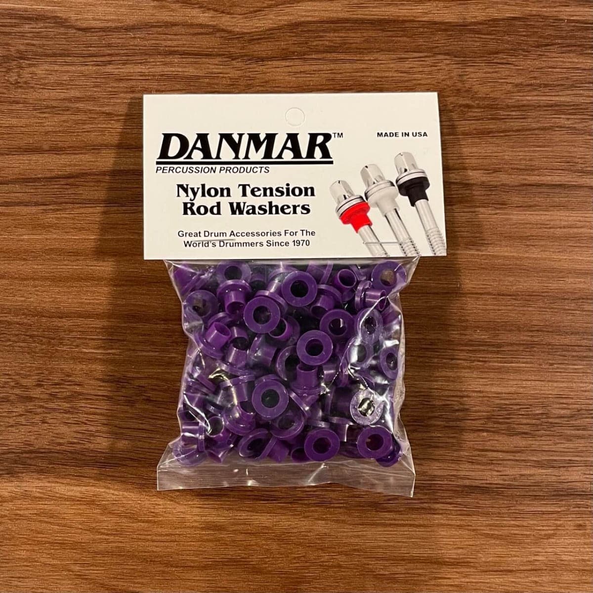 Danmar 100 Pack Nylon Tension Rod Washers - Purple
