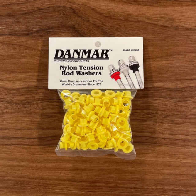 Danmar 100 Pack Nylon Tension Rod Washers - Yellow