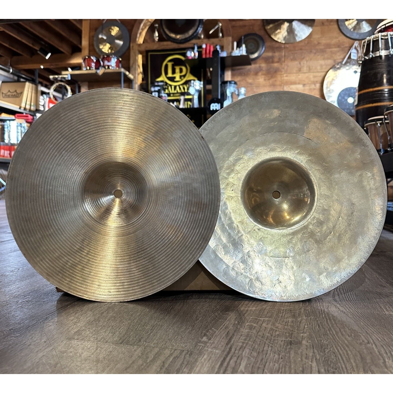 Used Zildjian K/Z Hi Hat Cymbals 13"