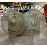 Used Zildjian L80 Low Volume Hi Hat Cymbals 13"
