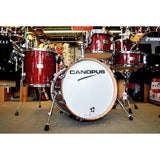 Canopus Yaiba 4pc Bop Drum Set Dark Red Sparkle Lacquer