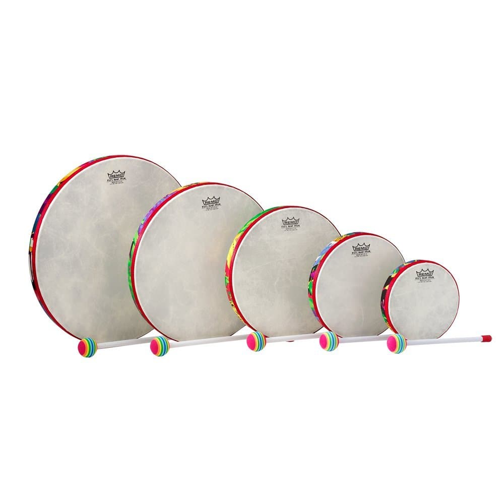 Remo Kids Percussion Frame Drum - Fabric Rain Forest, Pack