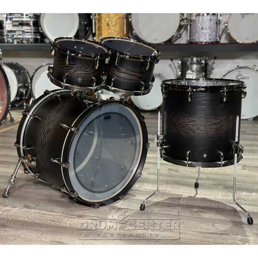 Yamaha Live Custom Hybrid Oak 4pc Drum Set w/22x16 BD Uzu Charcoal Sunburst