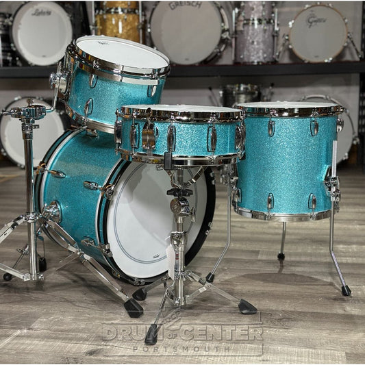 Gretsch Brooklyn 4pc Drum Set Turquoise Sparkle