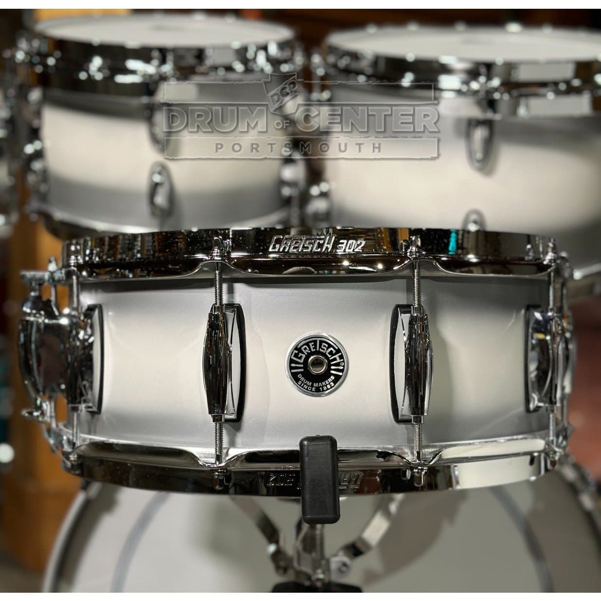 Gretsch Brooklyn 5pc Euro Drum Set Silver Mist Duco
