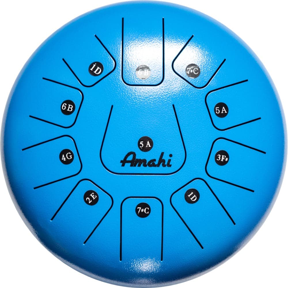 Amahi Steel Tongue Drum 12 - Blue