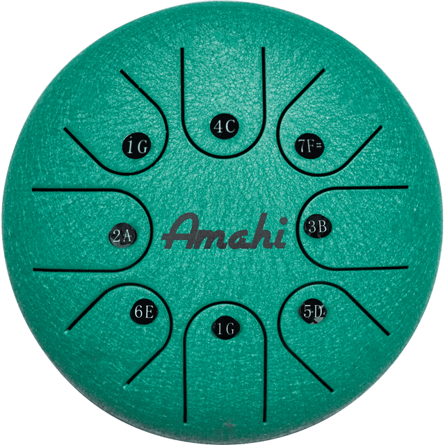 Amahi Steel Tongue Drum 6 - Green