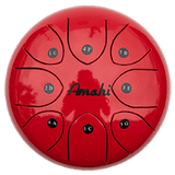 Amahi Steel Tongue Drum 6 - Red