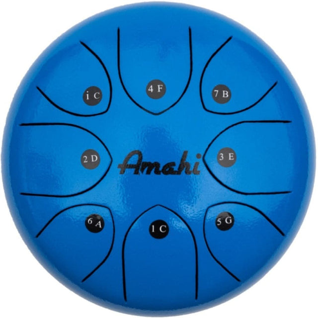 Amahi Steel Tongue Drum 8 - Blue