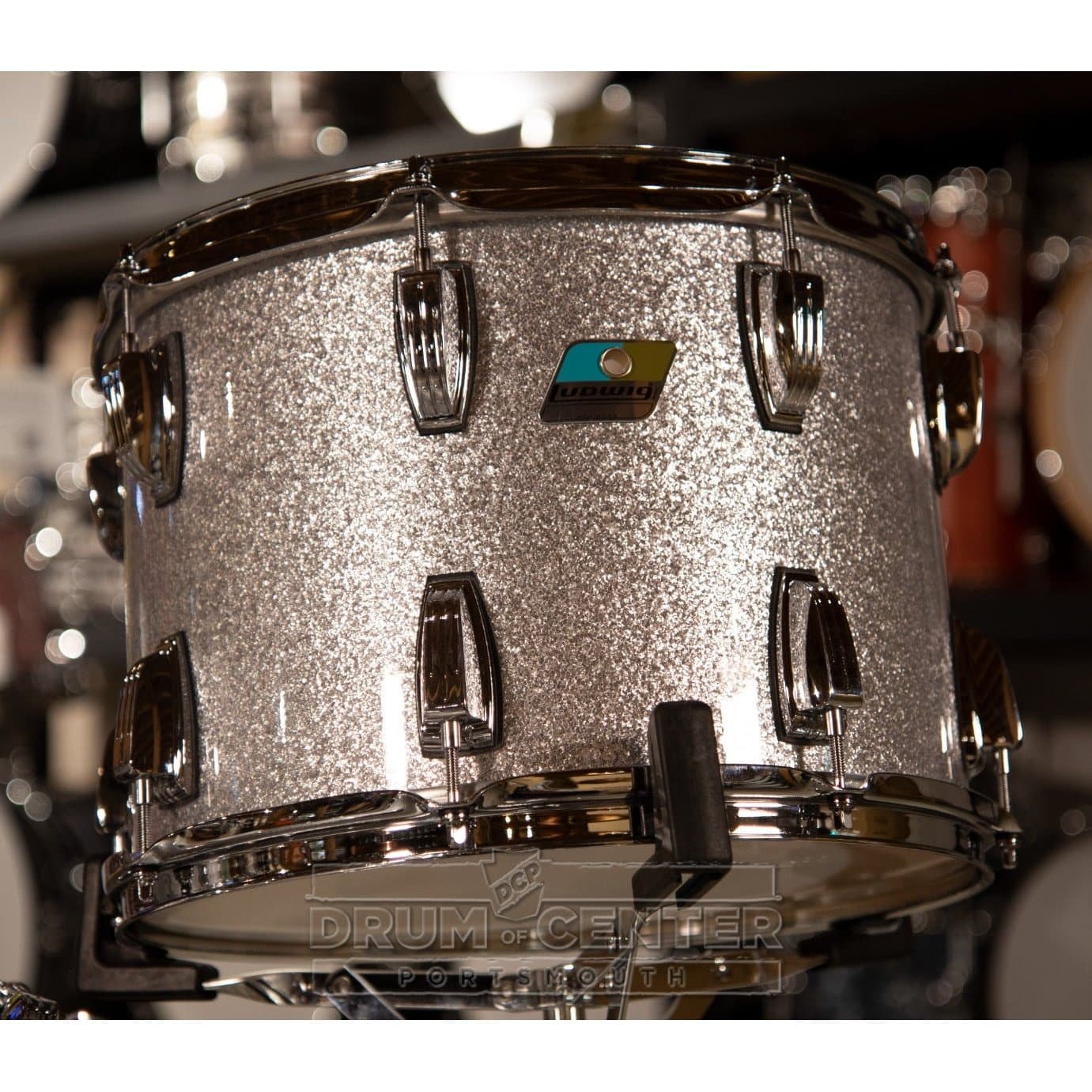 Ludwig Classic Maple 4pc "Machine Head" Drum Set Silver Sparkle