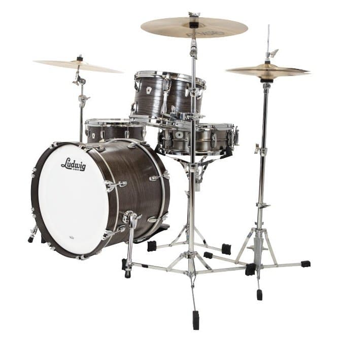 Ludwig Classic Oak 3pc Pro Beat Drum Set Night Oak