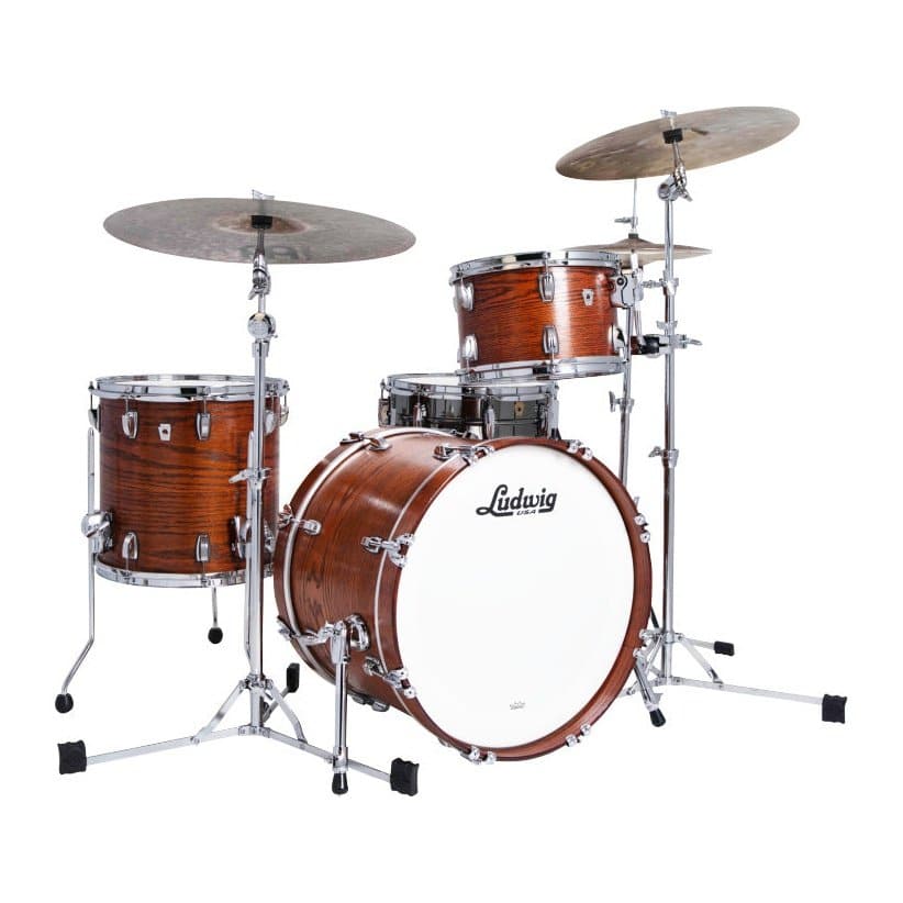 Ludwig Classic Oak 3pc Downbeat Drum Set Tennessee Whiskey