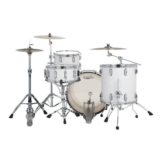 Ludwig Classic Oak 3pc Pro Beat Drum Set White Marine