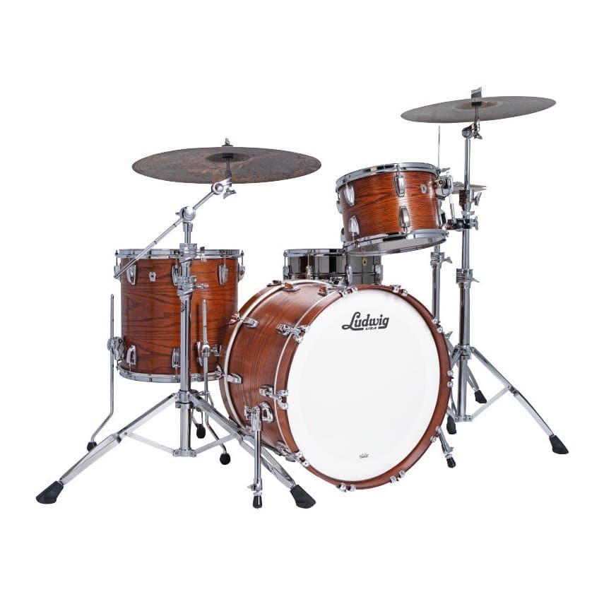 Ludwig Classic Oak 3pc Pro Beat Drum Set Tennessee Whiskey