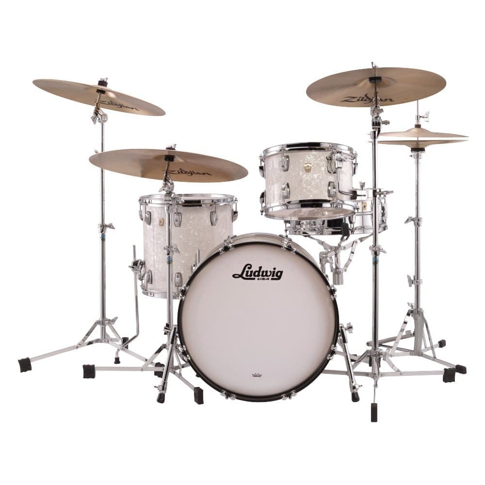 Ludwig Classic Maple Downbeat Drum Set White Marine Pearl