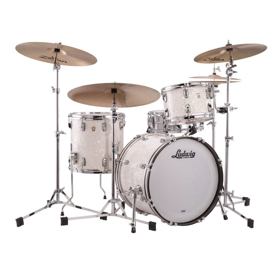 Ludwig Classic Maple Downbeat Drum Set White Marine Pearl