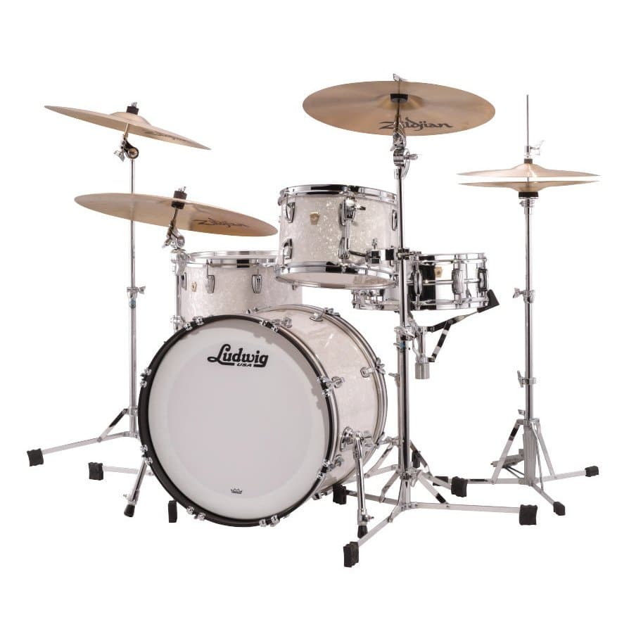 Ludwig Classic Maple Downbeat Drum Set White Marine Pearl