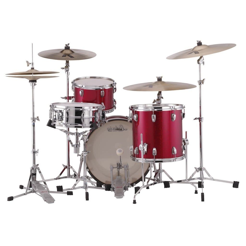 Ludwig Classic Maple Downbeat Drum Set Red Sparkle