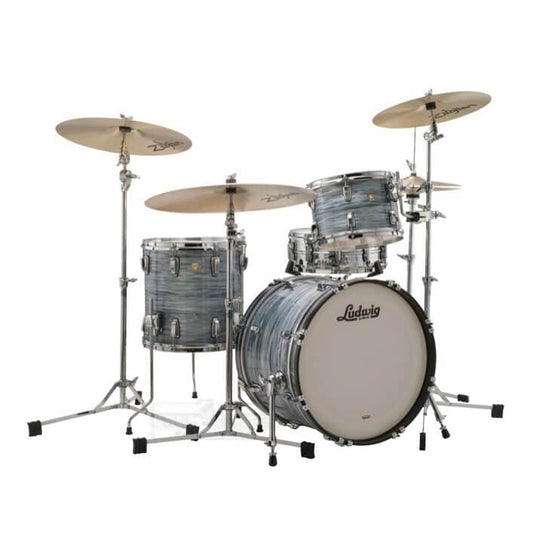 Ludwig Classic Maple Downbeat Drum Set Vintage Blue Oyster