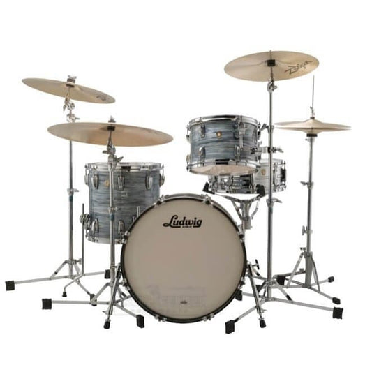 Ludwig Classic Maple Downbeat Drum Set Vintage Blue Oyster