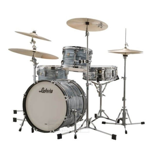 Ludwig Classic Maple Downbeat Drum Set Vintage Blue Oyster