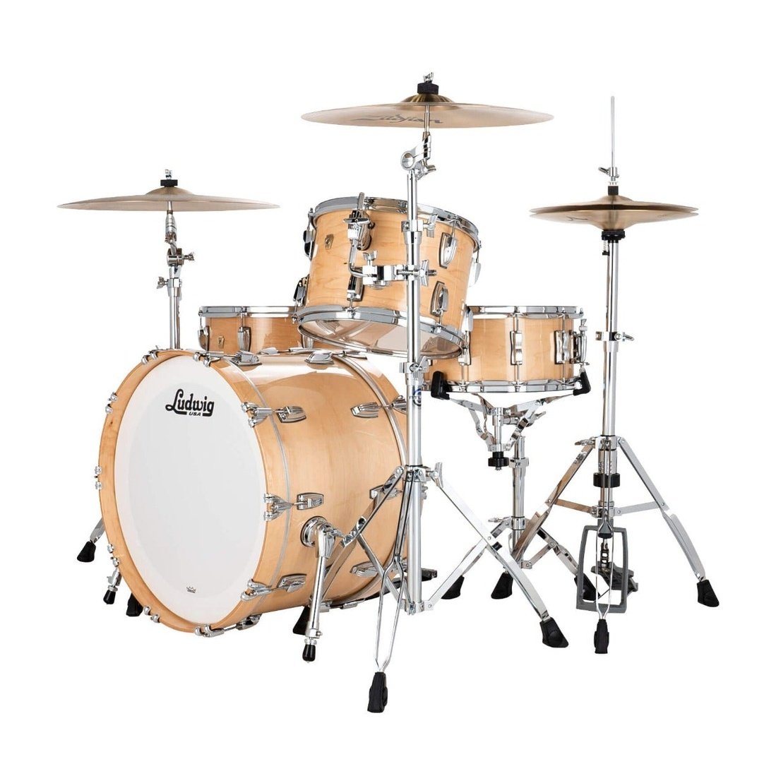 Ludwig Classic Maple 3pc Fab Drum Set Natural