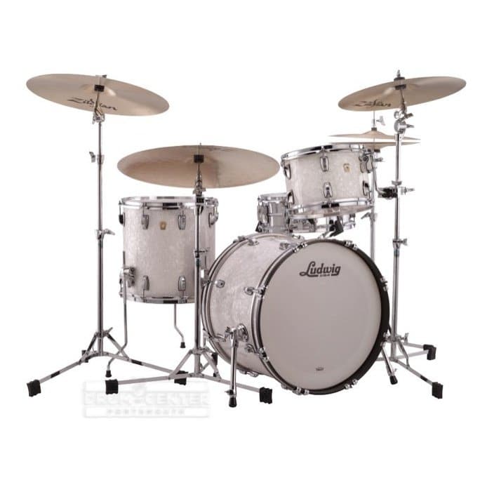 Ludwig Classic Maple Fab Drum Set White Marine Pearl
