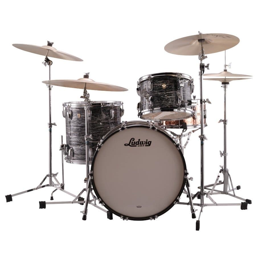 Ludwig Classic Maple Fab Drum Set Vintage Black Oyster