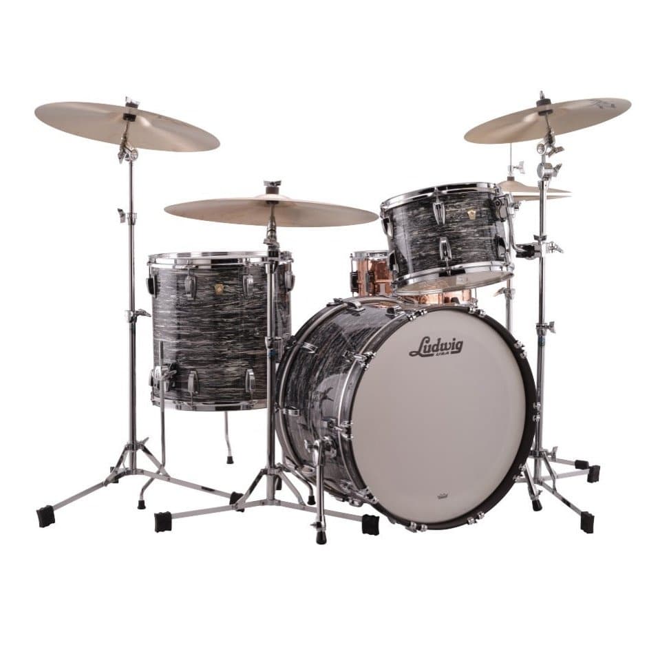 Ludwig Classic Maple Fab Drum Set Vintage Black Oyster