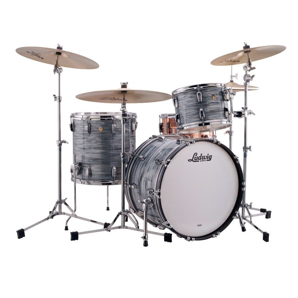 Ludwig Classic Maple Fab Drum Set Vintage Blue Oyster