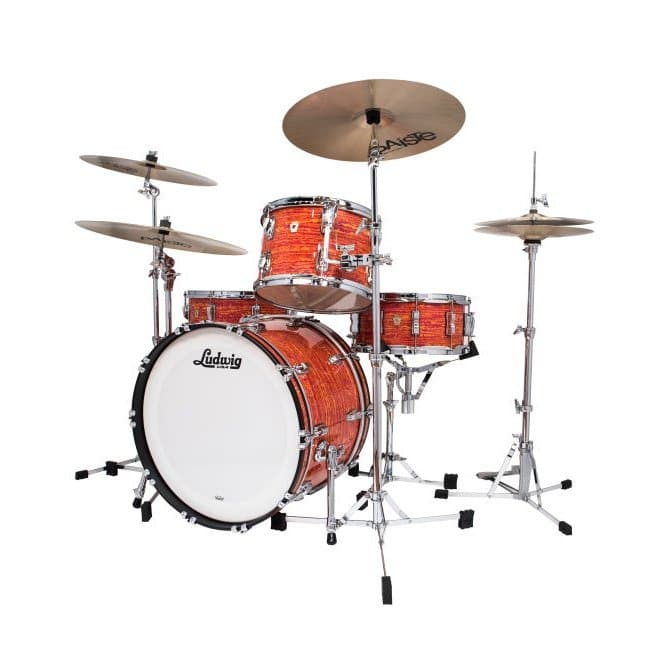 Ludwig Classic Maple Pro Beat Drum Set Mod Orange