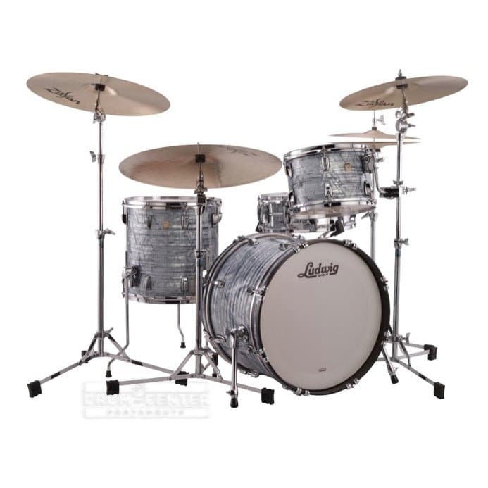 Ludwig Classic Maple Fab Drum Set Sky Blue Pearl