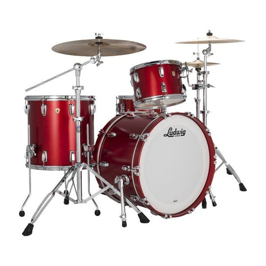 Ludwig Classic Maple 3pc Drum Set Diablo Red