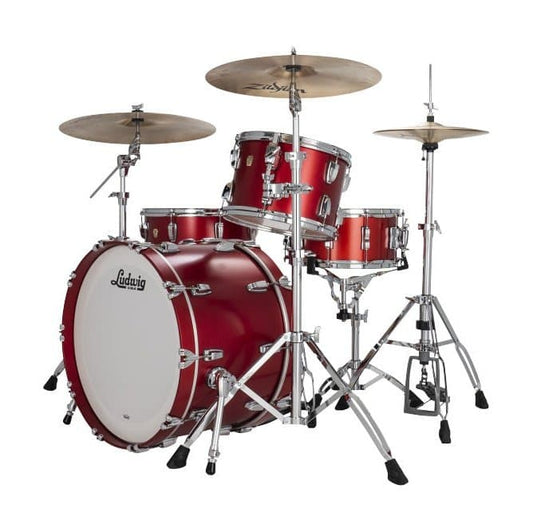 Ludwig Classic Maple 3pc Drum Set Diablo Red