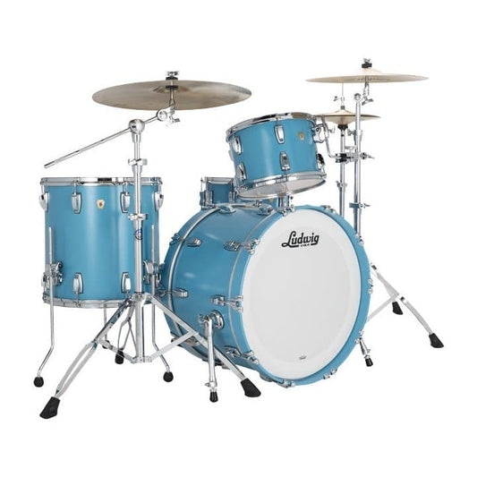 Ludwig Classic Maple 3pc Drum Set Heritage Blue