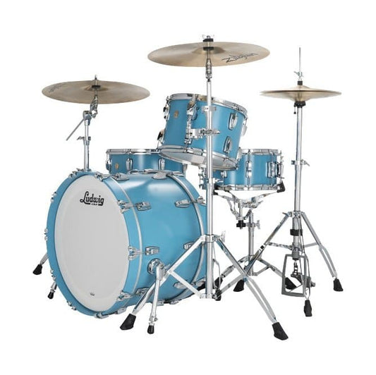 Ludwig Classic Maple 3pc Drum Set Heritage Blue