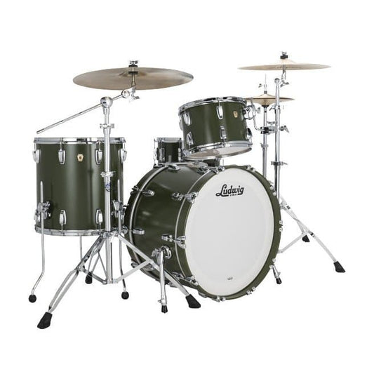 Ludwig Classic Maple 3pc Drum Set Heritage Green