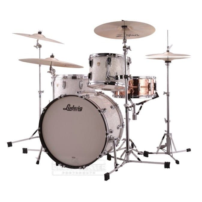 Ludwig Classic Maple Pro Beat Drum Set White Marine Pearl