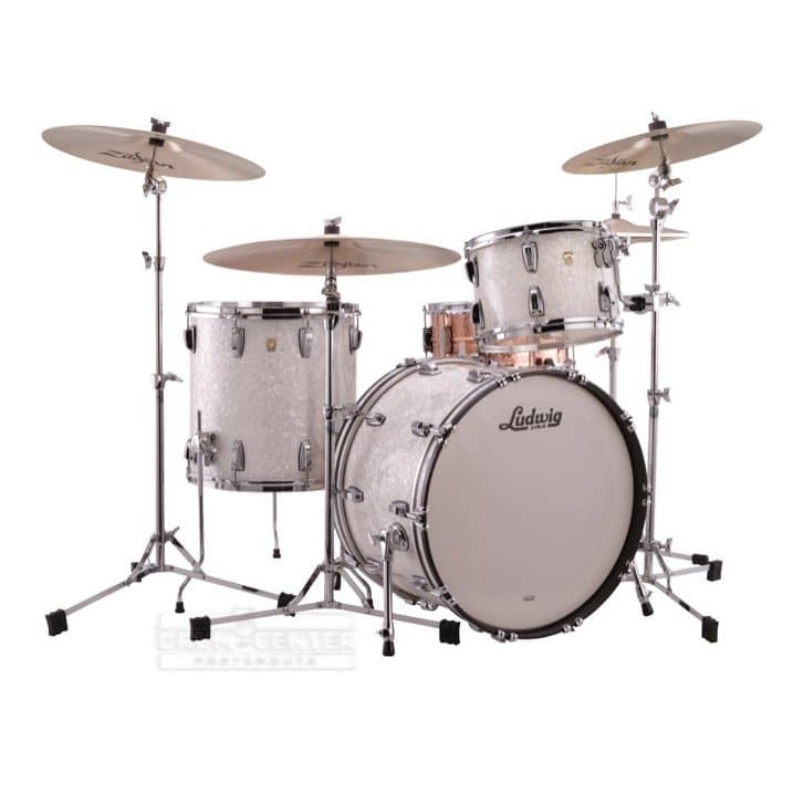 Ludwig Classic Maple Pro Beat Drum Set White Marine Pearl
