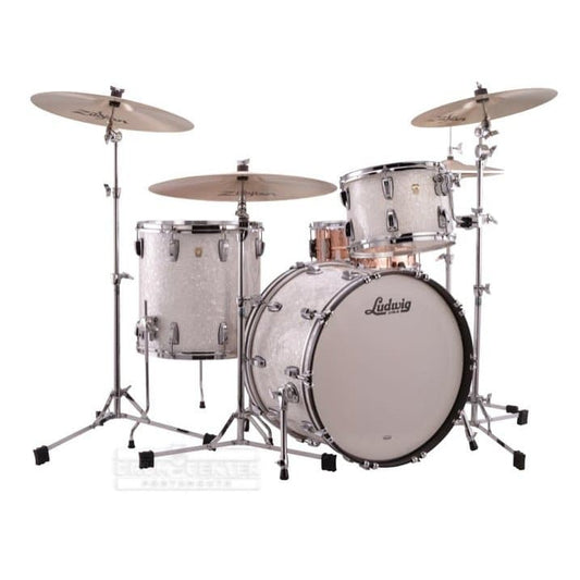 Ludwig Classic Maple Pro Beat Drum Set White Marine Pearl