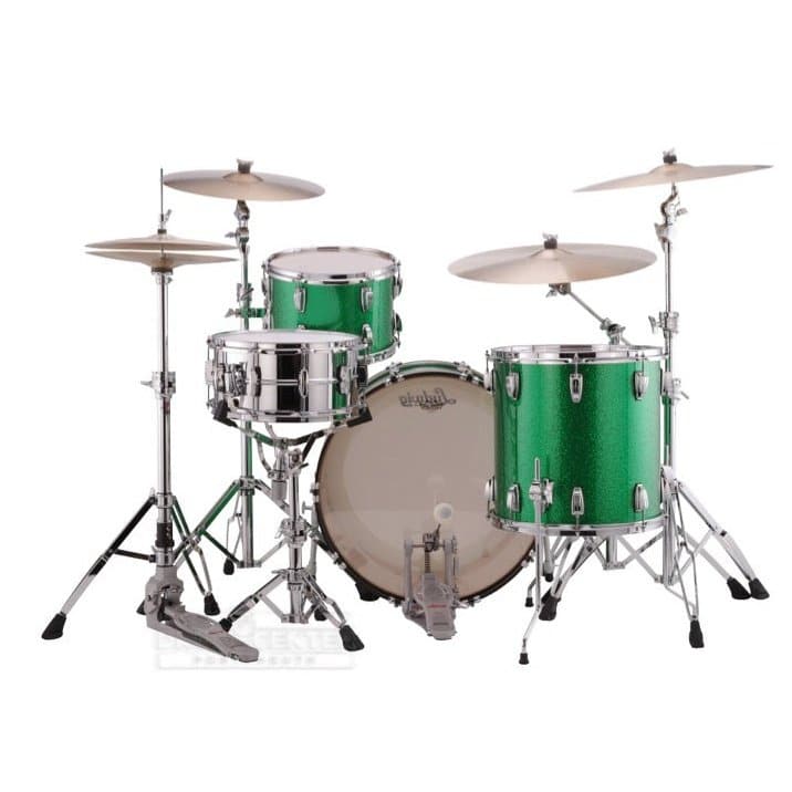 Ludwig Classic Maple Pro Beat Drum Set Green Sparkle