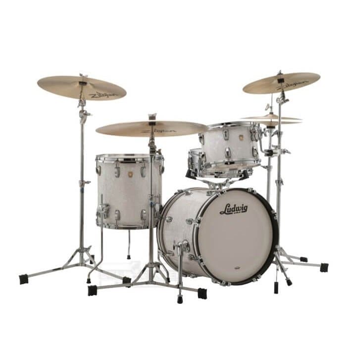 Ludwig Classic Maple Jazzette Drum Set White Marine Pearl