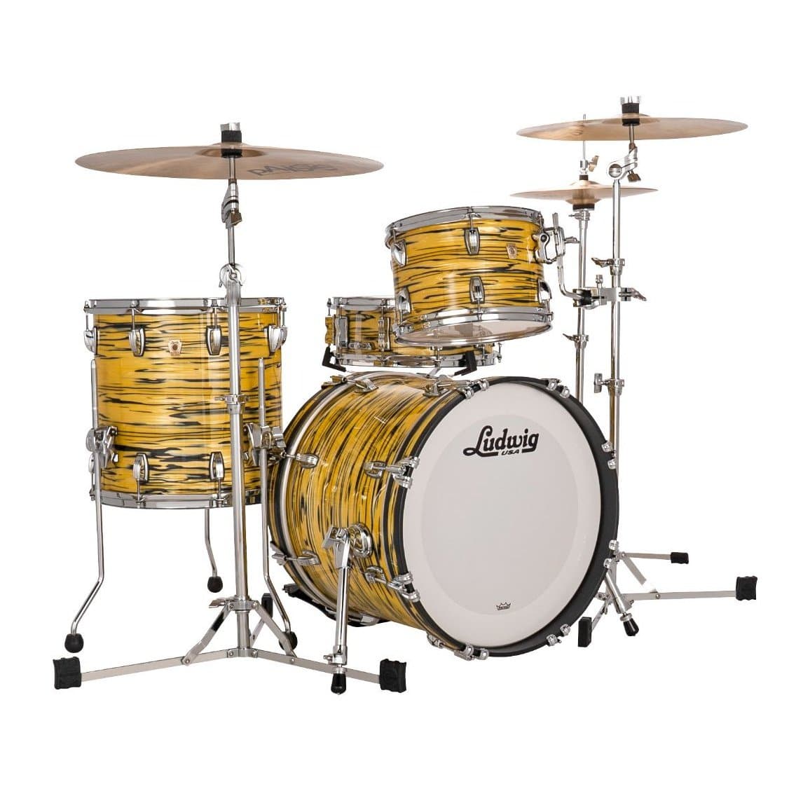 Ludwig Classic Maple 3pc Jazz Drum Set Lemon Oyster