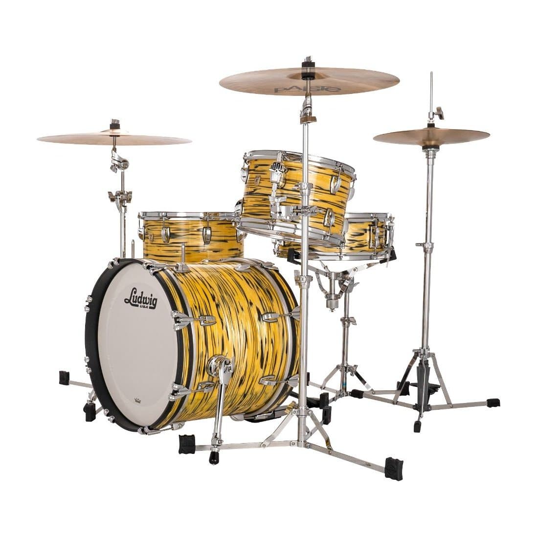 Ludwig Classic Maple 3pc Jazz Drum Set Lemon Oyster