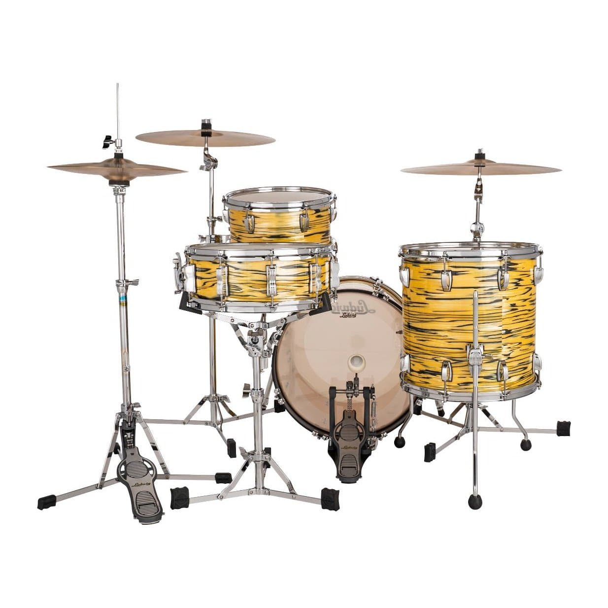 Ludwig Classic Maple 3pc Jazz Drum Set Lemon Oyster