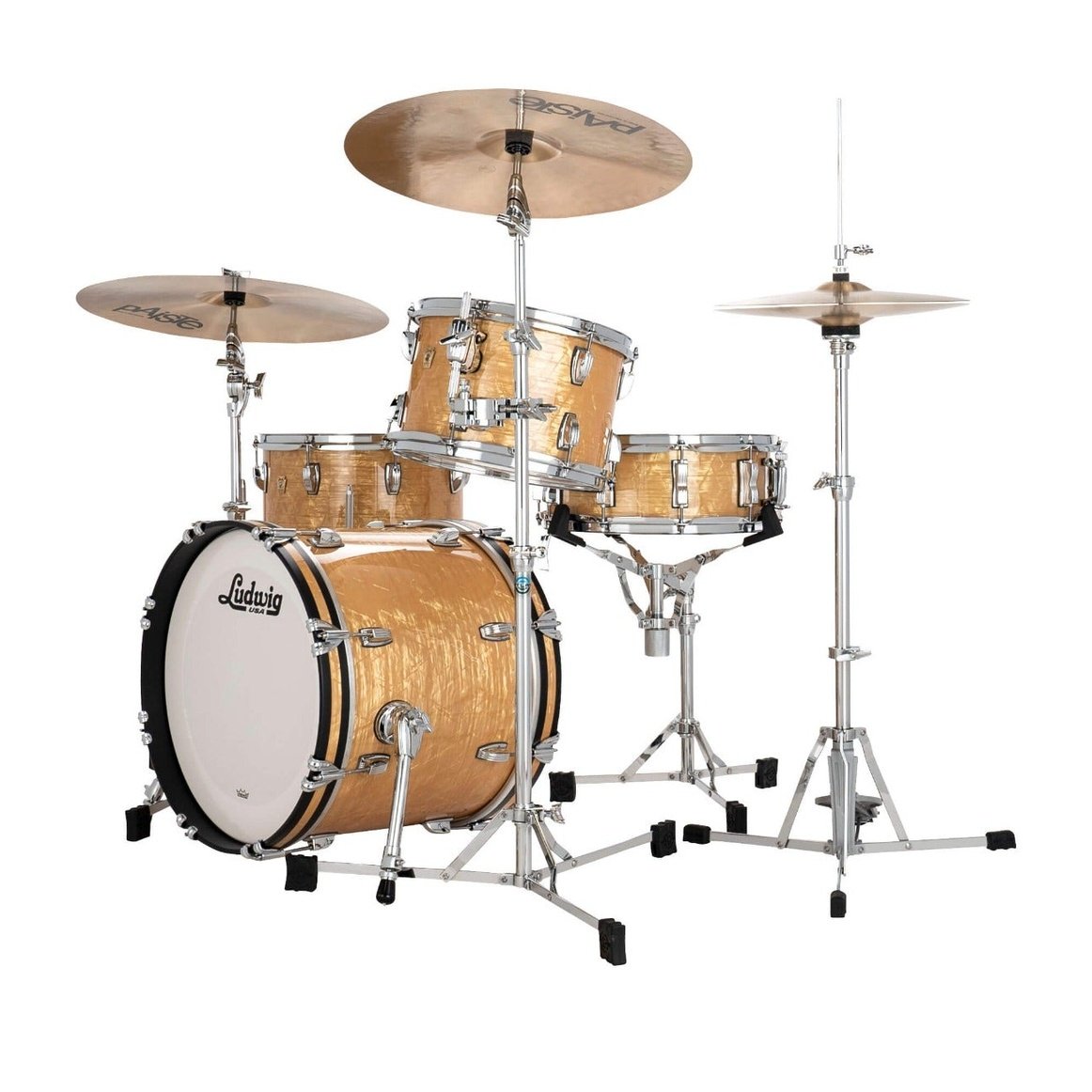 Ludwig Classic Maple 3pc Jazzette Drum Set Aged Onyx