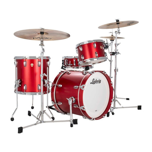 Ludwig Classic Maple 3pc Jazzette Drum Set Diablo Red