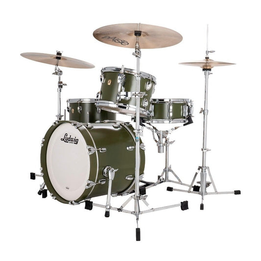 Ludwig Classic Maple 3pc Jazzette Drum Set Heritage Green