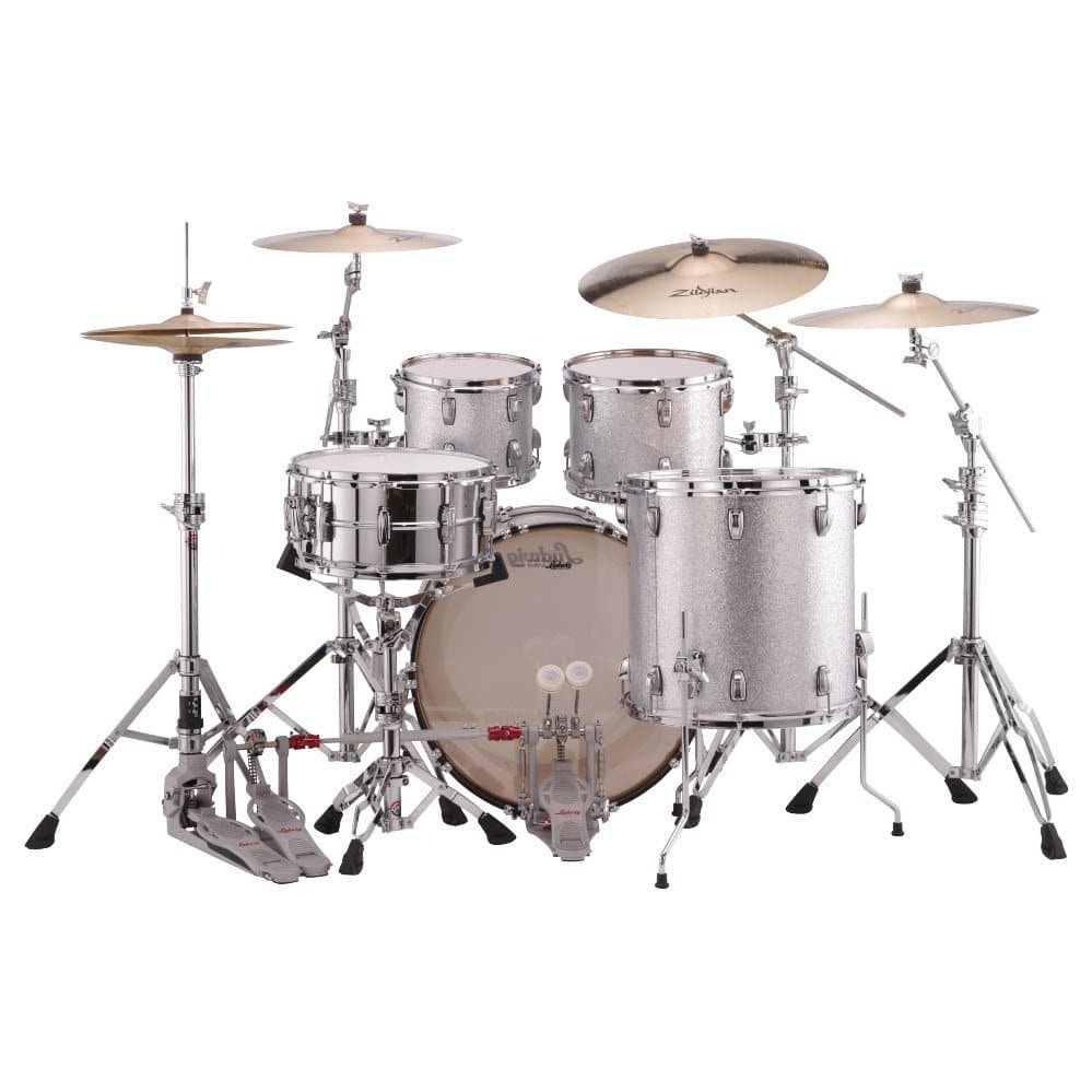 Ludwig Classic Maple Mod Drum Set Silver Sparkle